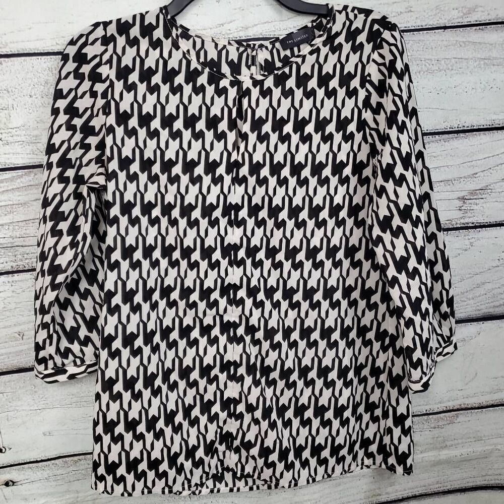 The Limited XS Black/White Blouse